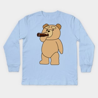 Beer and Bear Kids Long Sleeve T-Shirt